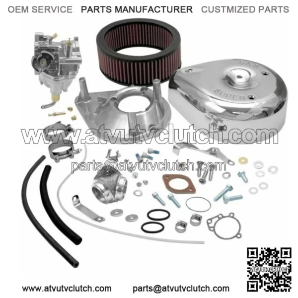 Super E Carb Carburetor Complete Kit Intake 1966-78 O Ring Harley Shovelhead (For: Harley-Davidson)