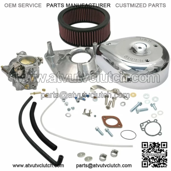 Super E Shorty Carb Carburetor Upgrade Kit 36-84 Harley Panhead Shovelhead (For: Harley-Davidson)