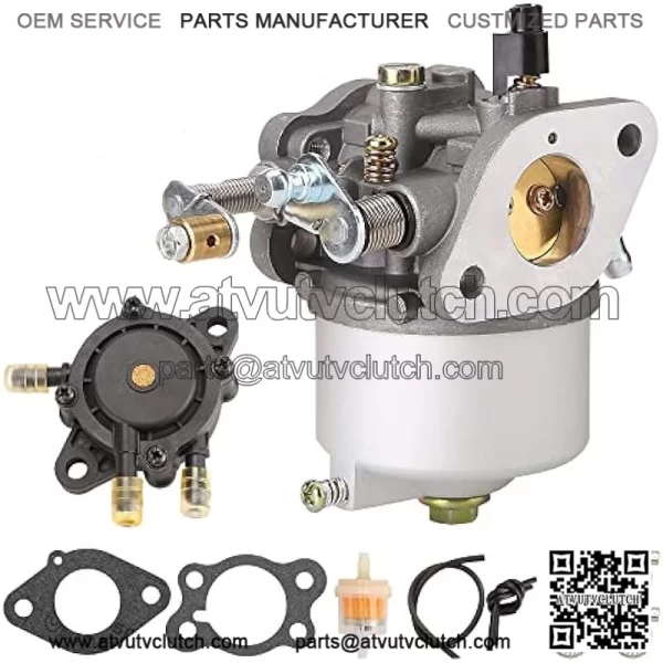 Golf Cart Carburetor Fuel Pump Kit for 1991+ EZGO TXT Marathon Medalist Freedom ST 4-Cycle Models with 295cc Engines OEM# 26645-G01 26645-G03 72840-G01 26726-G01 26727-G01 72558-G02 603901 17553
