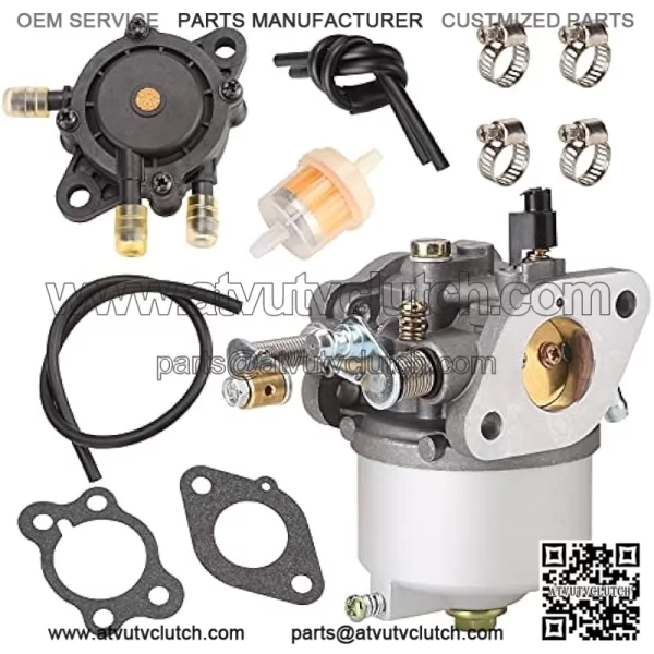 Carburetor Fuel Pump Kit for EZGO TXT, Marathon, Medalist 1991-up 4-Cycle Golf Cart with 295cc Engines, OEM# 72840-G01 26645-G01 26726-G01 26727-G01 72558-G02 603901 17553