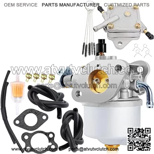 Golf Cart Carburetor Fuel Pump Compatible with EZGO Gas 350cc 4-Cycle Robin Engine Workhorse ST350 ST-Sport TXT MPT Shuttle Clays Car 72558-G01 72558-G05 72840-G02 72873-G01 17559 520-184 Carb