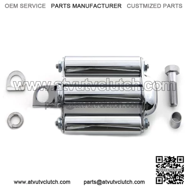 Flat Chrome Round Kick Starter Pedal Replica Replacement Harley Ironhead FL FX (For: Harley-Davidson)