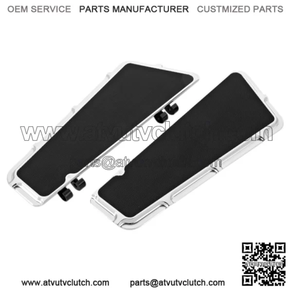 Arlen Ness Beveled Driver Floorboards Chrome Pair Set Harley Softail Touring 99+ (For: Harley-Davidson)