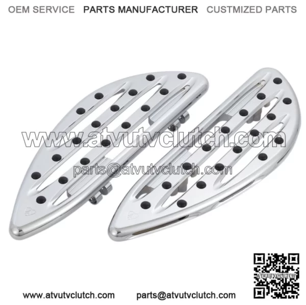 Arlen Ness Deep Cut Driver Floorboards Kit Chrome 16" Pair Harley Touring 99+ (For: Harley-Davidson)