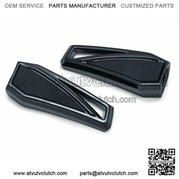 Kuryakyn Black Phantom Foot Pegs Highway Pegs Harley Metric Universal OEM Mounts (For: Harley-Davidson)