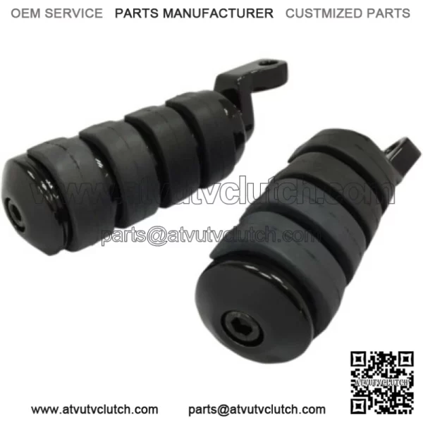 Drag Specialties Soft Ride Driver Footpegs Pegs Black Harley FX XL 07+ Twin Cam (For: Harley-Davidson)