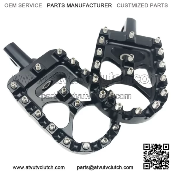 ACM Black Aluminum MX Motorcycle Platform Foot Peg Harley Dyna Sportster Softail (For: Harley-Davidson)
