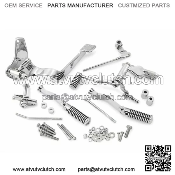 Complete Chrome Forward Controls Control Kit With Foot Pegs Footpegs Harley FXR (For: Harley-Davidson)