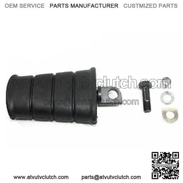 Flat Black Rubber Kick Starter Pedal Replica Replacement Harley Ironhead Pan FLH (For: Harley-Davidson)