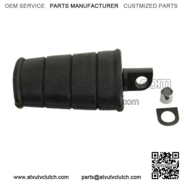 Black Logo Rubber Kick Kicker Starter Pedal Replacement Harley Ironhead Pan FLH (For: Harley-Davidson)