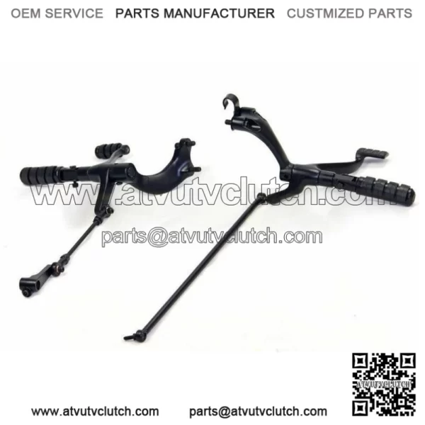 Black Forward Controls Control Kit Footpeg Set 2004-2013 Harley Sportster (For: Harley-Davidson)