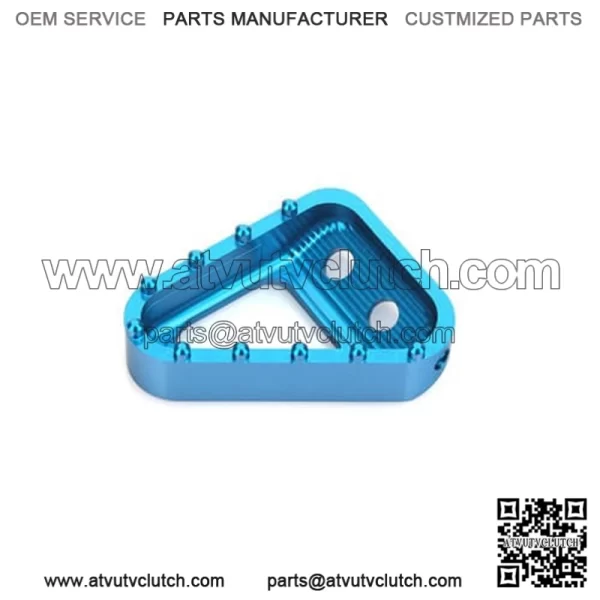 Billet Aluminum Motorcycle Rear Brake Pedal Step Plate - Image 3