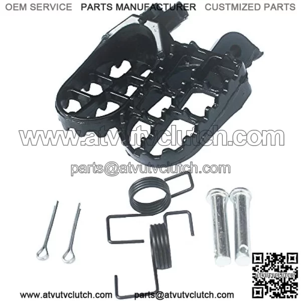 Foot Pegs Footrest For Yamaha YZ125 YZ250 PW50 PW80 BW80 DT50 RT100 RT180 TT225S TT225T TTR110 TTR90 TW200 WR200 250 500 XT225 XT250 XT350 Dirt bike Aluminum Black Color