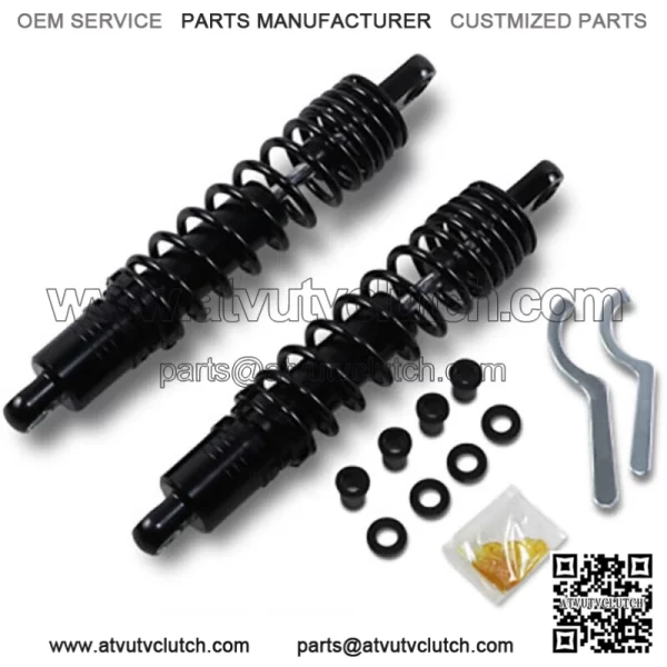 Black 13" Rear Coil Shocks Adjustable Harley Sportster XL FXR Nitrogen Gas 86-03 (For: Harley-Davidson)
