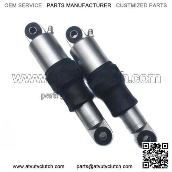Dirty Air Raw Rear Aluminum Air Ride Shocks Suspension Pair 2001-17 Harley V-Rod (For: Harley-Davidson)