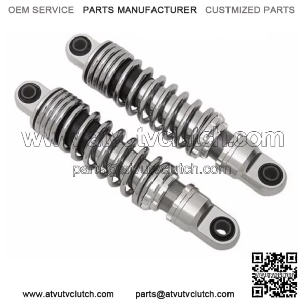 Chrome 13" Rear Coil Overs Shocks Ride Adjustable Harley Sportster Nitrogen Gas (For: Harley-Davidson)