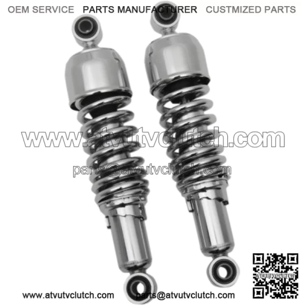 Drag Specialties Chrome 12" Replacement Nitrogen Shock Absorbers Harley Dyna FXD (For: Harley-Davidson)