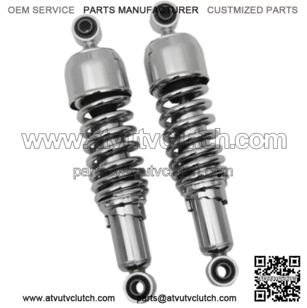 Drag Specialties Chrome 13" Replacement Nitrogen Shock Absorbers Harley Touring (For: Harley-Davidson)