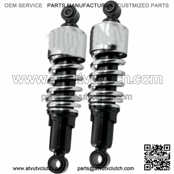 New Burly Chrome 10.5" Slammer Rear Shocks Lowering Kit 1984-2020 Harley Touring (For: Harley-Davidson)