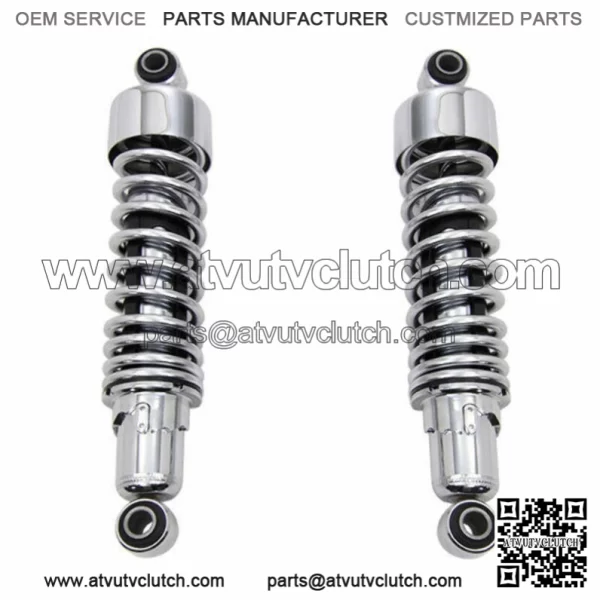 Chrome 10.5" Slammer Lowering Rear Shocks Harley 2006-2020 Sportster 883 1200 XL (For: Harley-Davidson)