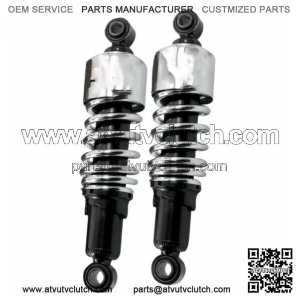 Burly Chrome 10.5" Slammer Rear Shocks Lowering Kit 2004-2020 Harley Sportster (For: Harley-Davidson)