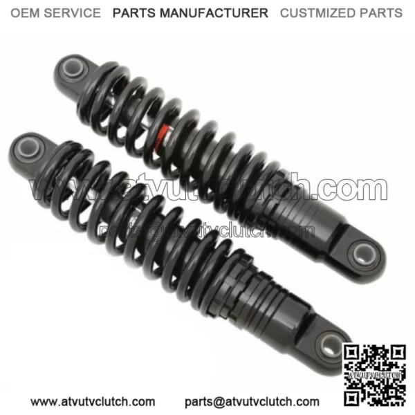 Drag Specialties Black 12" Rear Suspension Adjustable Shocks Harley Touring 80+ (For: Harley-Davidson)