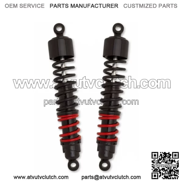 Burly Stiletto Shocks 13.50" Black Pair 1991-2017 Harley Dyna Cafe Club Bike FXD (For: Harley-Davidson)