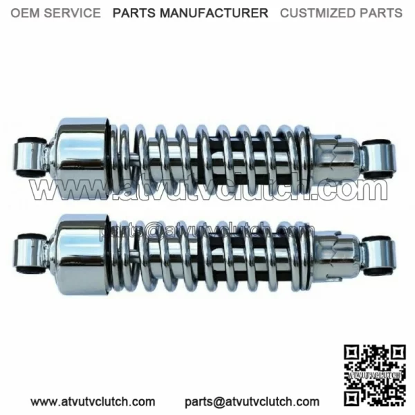 Ultima 14" Adjustable Chrome Rear Shocks Absorbers Pair Harley Custom Sportster (For: Harley-Davidson)