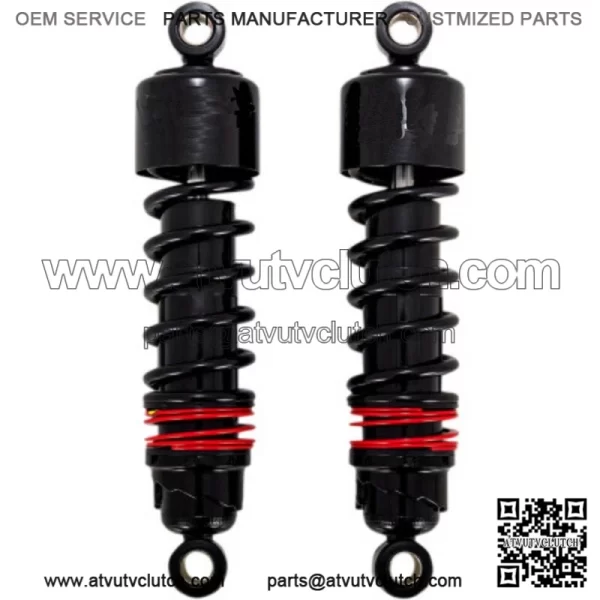 Burly Brand 10.5" 11.5" Slammer Plus Shocks Lowered Black Harley 84-20 Touring (For: Harley-Davidson)