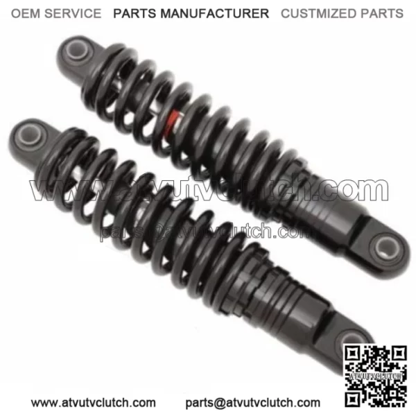 Black 10.5" Rear Coil Overs Shocks Ride Adjustable Harley Sportster Nitrogen Gas (For: Harley-Davidson)