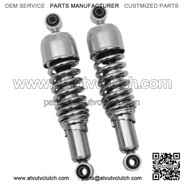 Drag Specialties Chrome 11" Replacement Nitrogen Shock Absorbers Harley Touring (For: Harley-Davidson)