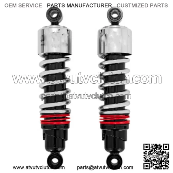 Burly Brand 10.5" 11.5" Slammer Plus Shocks Lowered Chrome Harley 84-20 Touring (For: Harley-Davidson)