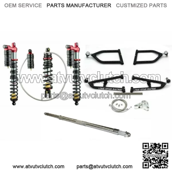 Lonestar +2 A-Arms Axle 3 Legacy Front Rear Shocks Suspension Kit Banshee