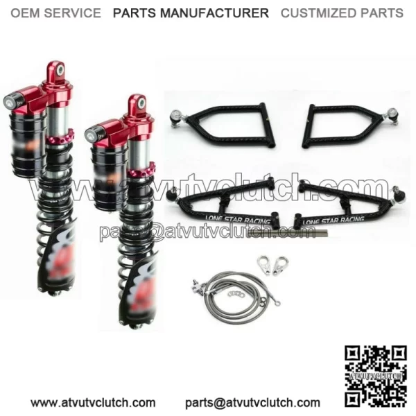 Lonestar +2 A-Arms 3 Legacy Plus Front Shocks Suspension Kit Yamaha Banshee