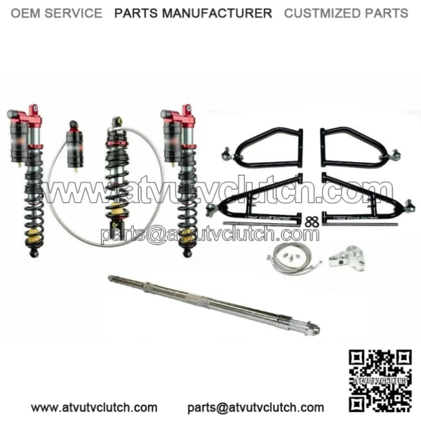 Lonestar +2 A-Arms Axle 3 Legacy Front Rear Shocks Suspension Kit YFZ450