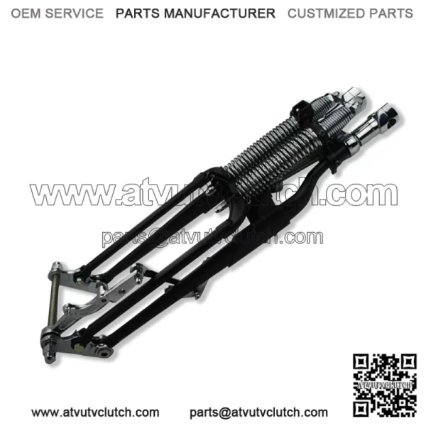 Black Springer Front Fork +18 Over Stock Length For Harley - Image 2