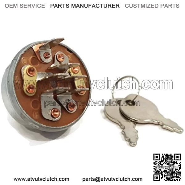 Compatible Ignition Switch with 2 Keys Replacement for Cub Cadet MTD 725-3163 725-3163A 725-3163P 925-3163 - Image 2