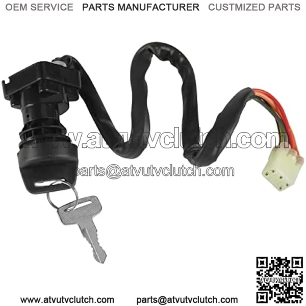 Ignition Key Switch Compatible with Suzuki Ltf400 Ltf400F Ltf400 Eiger 400 2Wd 4Wd 2002-2007 Key Switch