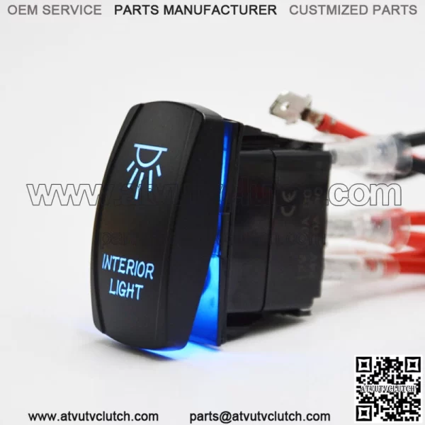 OUTPUT 5V 3.1A USB Power Charger+"INTERIOR LIGHT" UTV Dash Rocker Toggle Switch For: More than one vehicle - Image 4