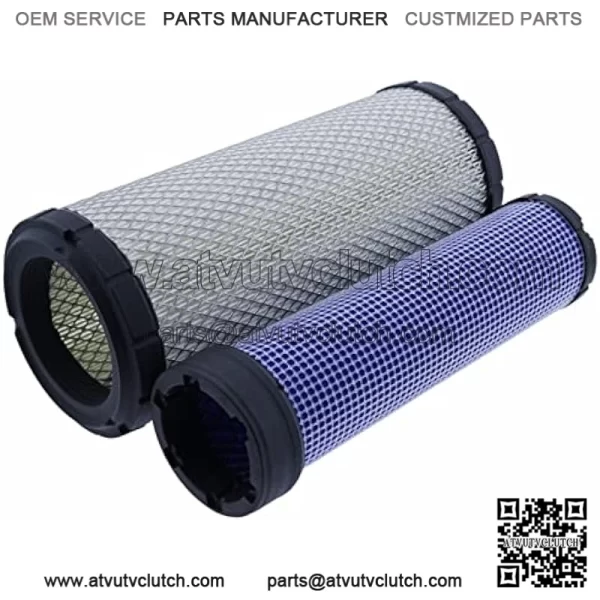 Air Filter Set RE68048 RE68049 Compatible with John Deere Tractor 110 3120 3203 3320 3520 3720 4105 3720 5103 5105 5200 5203 5205 5210 5300 5036D Excavator 75C 80C 60D Mowers 3215B 3225B 3225C