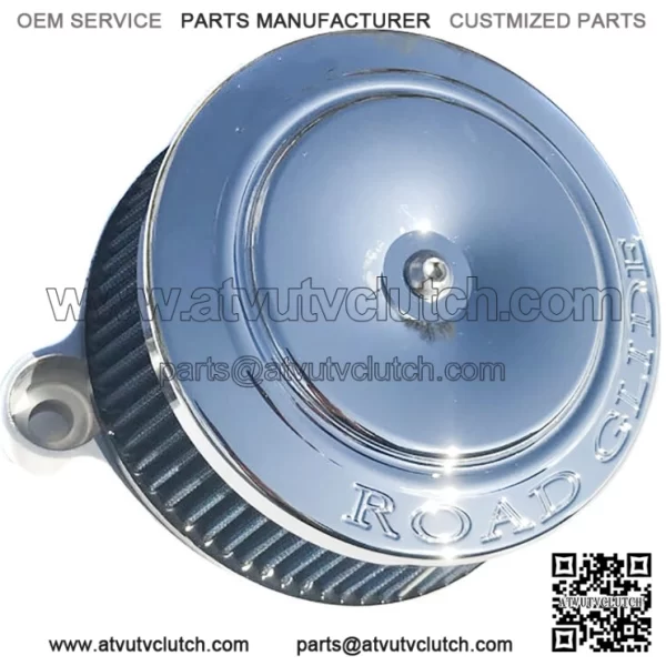 Raw Sucker High Flow Air Cleaner Intake Filter Chrome ROAD GLIDE HD Cover Harley (For: Harley-Davidson)