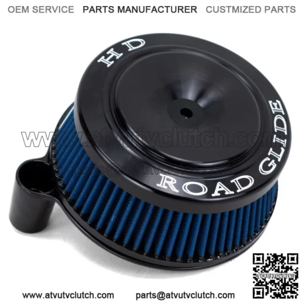 Black Sucker High Flow Air Cleaner Intake Filter ROAD GLIDE Cover Harley Big (For: Harley-Davidson)