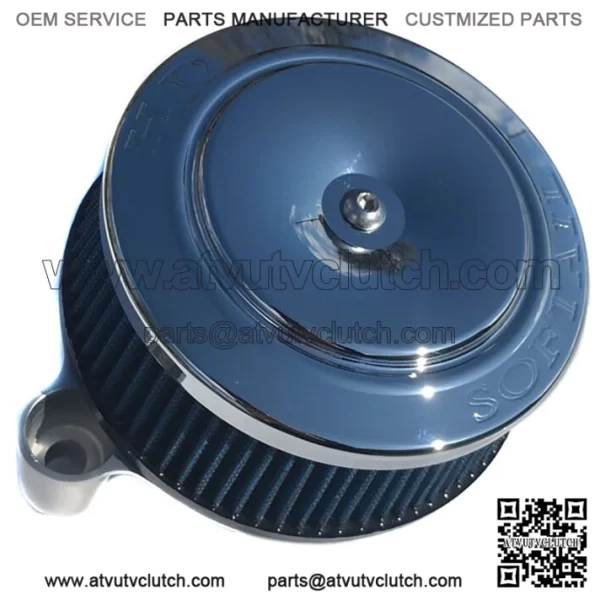 Raw Sucker High Flow Air Cleaner Intake Filter Chrome SOFTAIL Cover Kit Harley (For: Harley-Davidson)