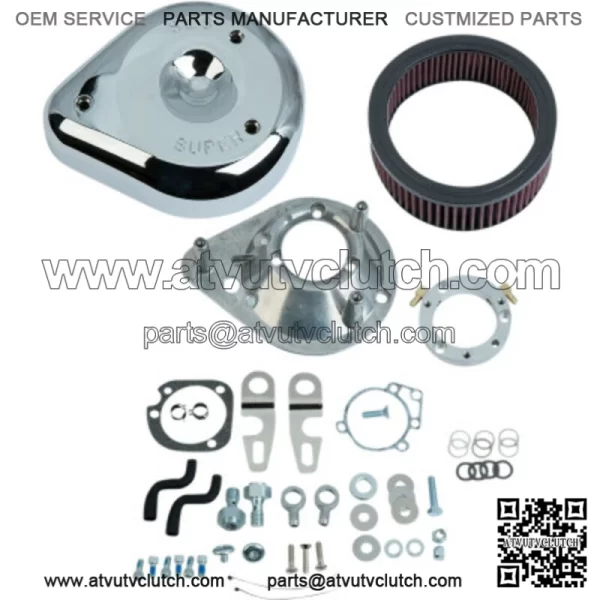 Chrome Tear Drop Air Cleaner Filter Cover Intake Harley 07-20 Sportster XL (For: Harley-Davidson)