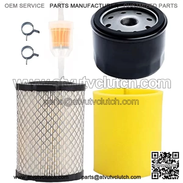 Z335E Air Filter Oil Filter Tune Up Kit for John Deer Z335E Z345R Z225 Z355R Z345M Z355E E120 Z235 Z345 LT150 46???? 48???? Mower w/ 17.5hp 19.5hp 20hp 21hp B&S Engine