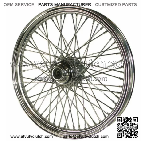 Front 21 x 2.15 60 Spoke Chrome Rim Wheel Harley Wide Glide Softail Dyna 41mm (For: Harley-Davidson)