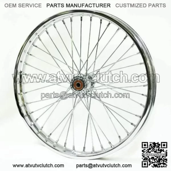 Chrome Spool 21" x 2.15" 40 Spoke Front Rim Wheel Harley Chopper Bobber Rigid XL (For: Harley-Davidson)