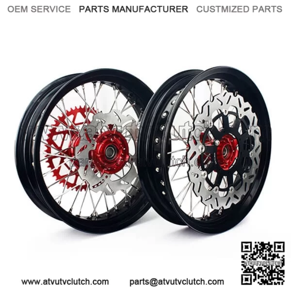 Custom 17 Inch Motorcycle Wheel Sets for Supermoto