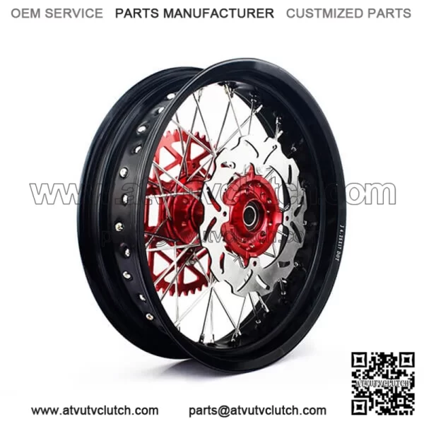 Custom 17 Inch Motorcycle Wheel Sets for Supermoto - Image 2
