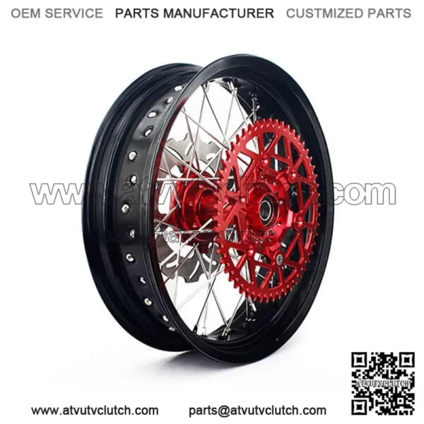 Custom 17 Inch Motorcycle Wheel Sets for Supermoto - Image 3